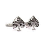 Silver Spade Cufflinks