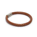 Round Braided Bracelet // Genuine Leather