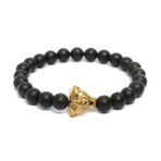 Jaguar Head Bracelet // Black