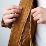 Glove Leather Jacket // Timber (M)