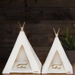 Pet Teepee // Gold (24"L x 24"W x 32"H)