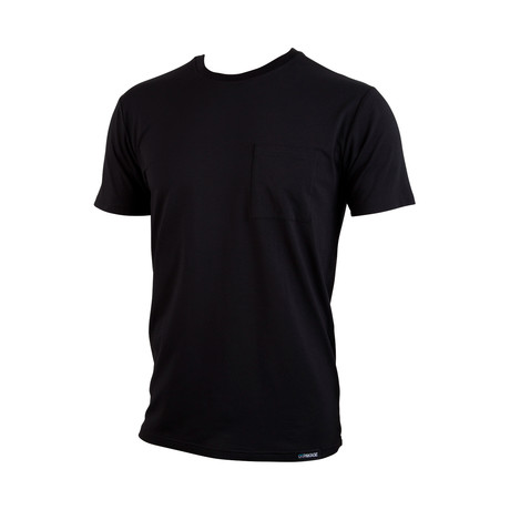 Weekday Select Tee // Black + Black (XS)