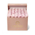 Pink Roses // Blush Pink Suede Box