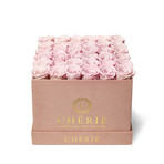Pink Roses // Blush Pink Suede Box