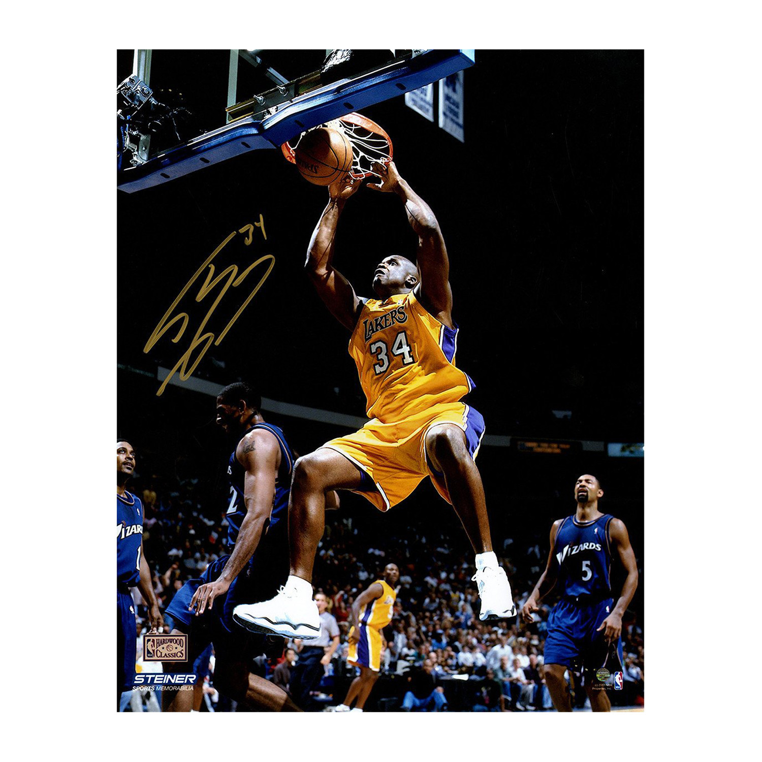 Shaquille O Neal Signed L.A. Lakers Photo Steiner Sports Touch