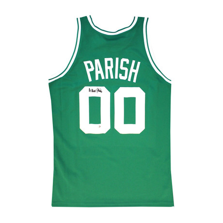 Robert Parish Signed Green Celtics Jersey