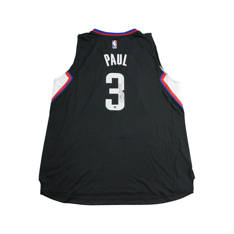 Chris Paul Signed Black LA Clippers Jersey