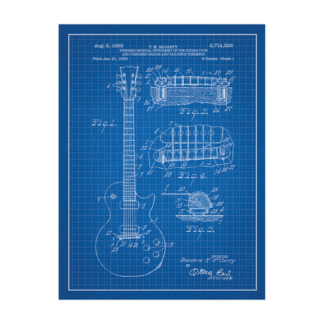 Les Paul Guitar (Blue Grid)