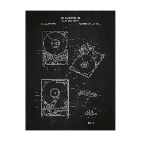 Hard Drive (Blue Grid)