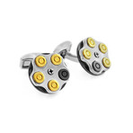 Russian Roulette Cufflinks // Multicolor