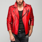 Leather Jacket // Red (S)