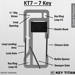 KT7 Carabiner // Silver (Set of 1)