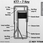 KT7 Carabiner // Orbital Grey (Set of 1)