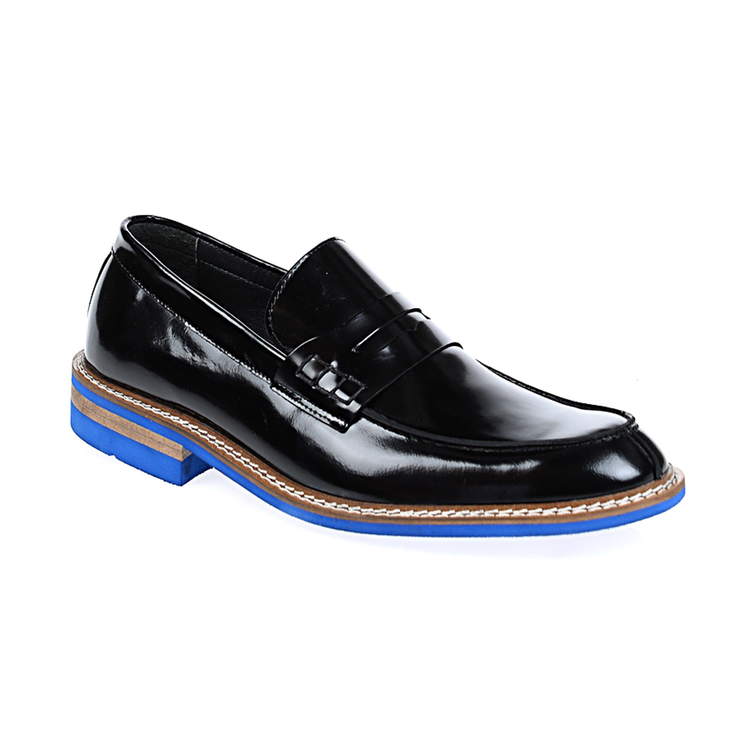 Loafer Shoes // Black + Blue (Euro: 43 