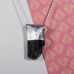 Black Tourmaline Silver Necklace