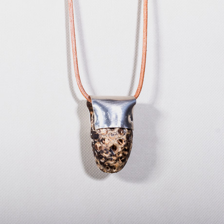 Fossilized Pine Cone Necklace