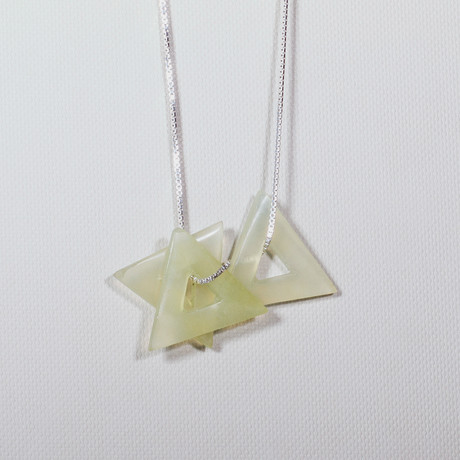 Jade Triangle Necklace