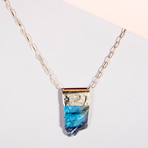 Labradorite Necklace // Blue