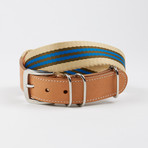Nylon Striped G10 Belt // Khaki + Olive + Red + Blue (32)