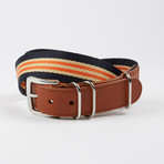 Nylon Striped G10 Belt // Navy + Khaki + Blue + Orange (32)