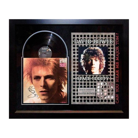 Signed + Framed Album Collage // "Space Oddity" // David Bowie