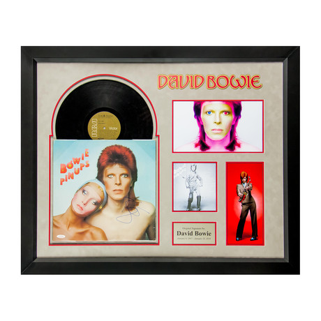 Signed + Framed Album Collage // "Pin Ups" // David Bowie