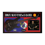 Framed Autographed Guitar Dave Matthews Band // Blue Guitar