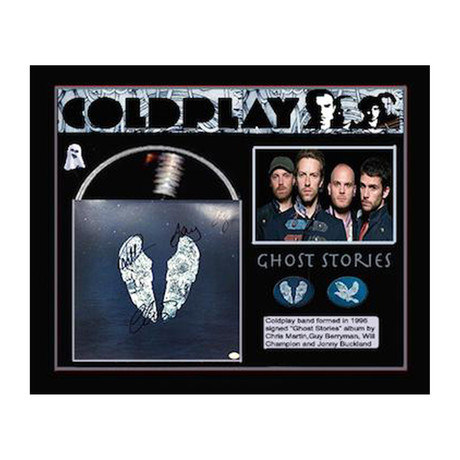 Framed Autographed Album Collage Coldplay