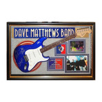 Framed Autographed Guitar Dave Matthews Band // Black Guitar
