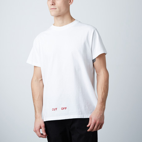 Off White // Silver Off T-Shirt // White (XXS)