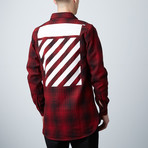 Off White // Tartan Shirt // Red + Black (S)