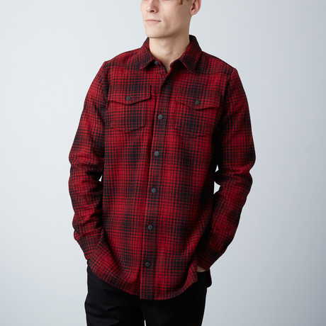 Off White // Tartan Shirt // Red + Black (XXS)