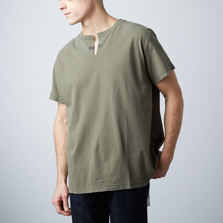 Washed Tee // Military Green (XXS)