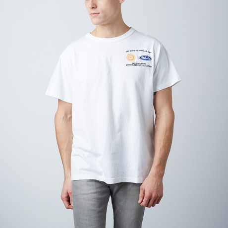 Off White // Work Tee // White Multicolor (XXS)