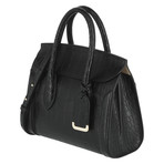Heroine Shopper 30 // Silky Embossed Handbag // Black
