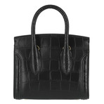 Heroine 21 // Silky Embossed Croc Calf Handbag // Mini // Black