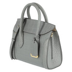 Heroine Shopper 30 // Silky Embossed Croccalf Handbag // Smog