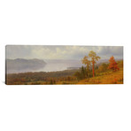 View On The Hudson // Albert Bierstadt // 1866 (36"W x 12"H x 0.75"D)