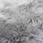 Handmade Wool Sheepskin // Grey Wool (5'0" x 6'0")