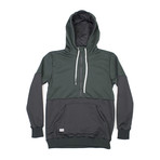 Gefo Half-Zip Hoodie // Black + Chinquapin (S)