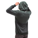 Gefo Half-Zip Hoodie // Black + Chinquapin (S)