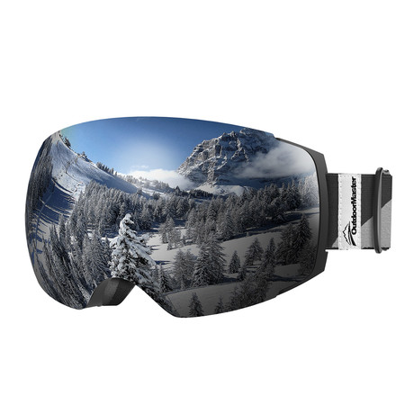 Ski Goggles PRO // Black + Gray-Silver