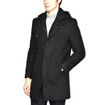 Gordon Overcoat // Black (XL)