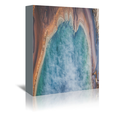 Grand Prismatic Spring, Wyoming // Canvas Print (5"W x 7"H x 1.5"D)