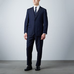 Bresciani // Modern Fit 3 Piece Suit // Midnight Blue (US: 40S)