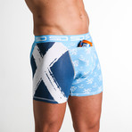 Scotland Boxer Short // Blue + White (S)