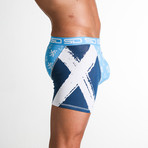 Scotland Boxer Short // Blue + White (S)