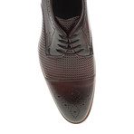 Embossed + Dotted Derby // Claret Red (Euro: 44)