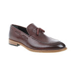 Perforated Tassel Loafer // Claret Red (Euro: 44)