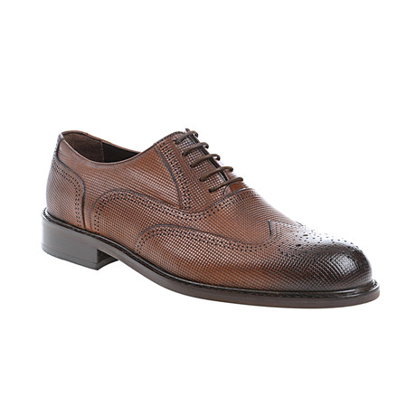 Fully Embossed Oxford // Tobacco (Euro: 40)
